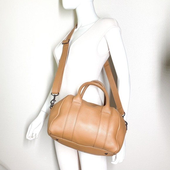 Status Anxiety As She Pleases Bag Tan Crossbody Handbag Medium Purse - Picture 2 of 11